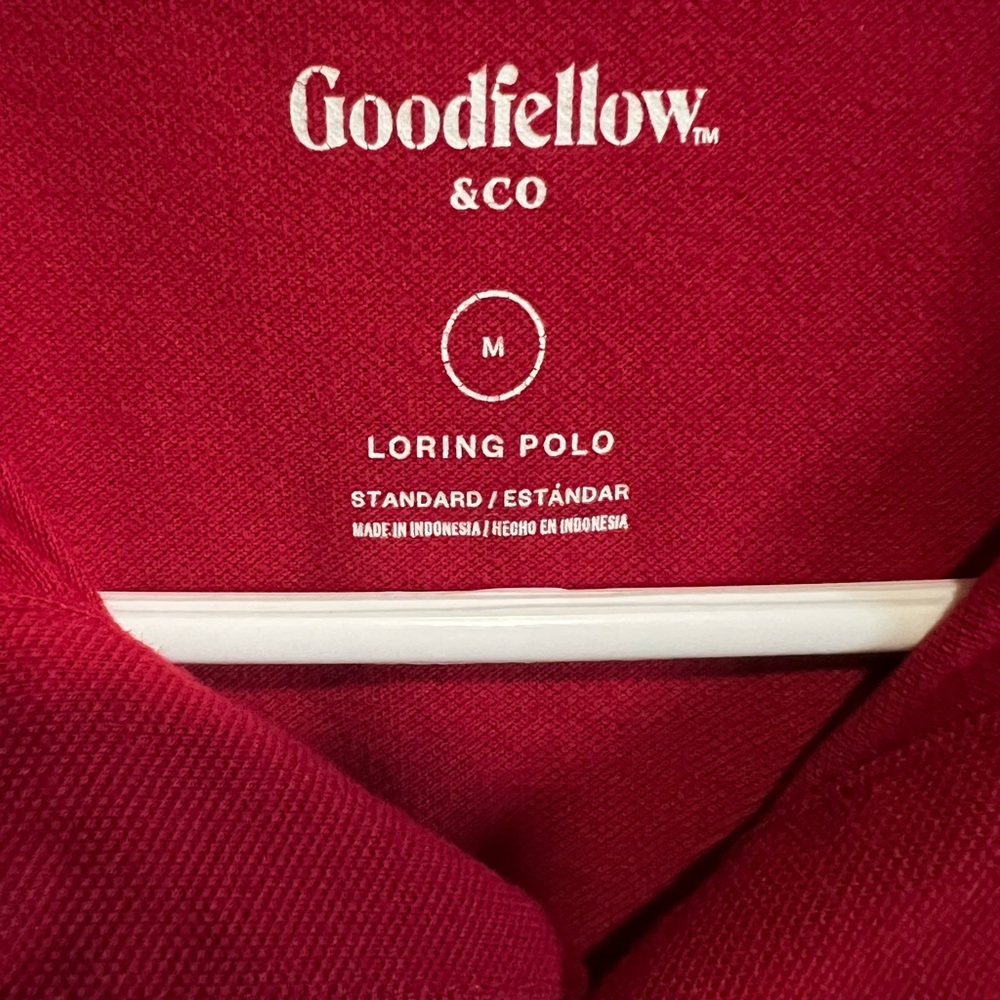 Goodfellow & Co red polo size medium - Picture 3 of 4